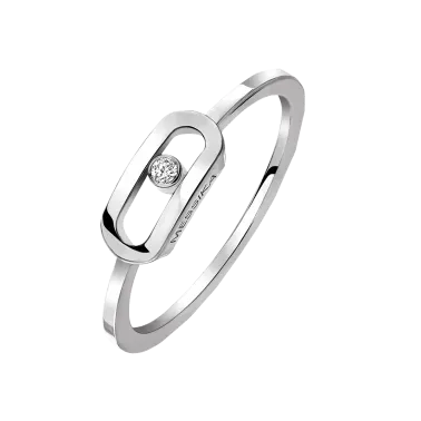 Bague Messika Move Uno en or blanc et diamant