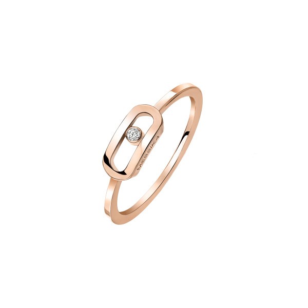 Bague Messika Move Uno en or rose et diamant 10055R