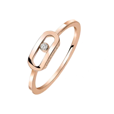 Bague Messika Move Uno en or rose et diamant 10055R