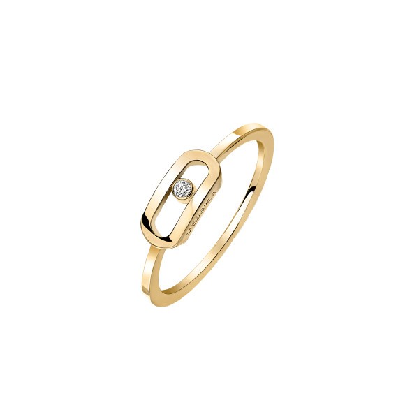 Messika Move Uno ring in yellow gold and diamond