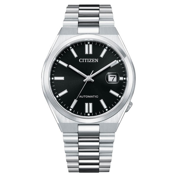 Citizen Tsuyosa automatic watch black dial steel bracelet 40 mm