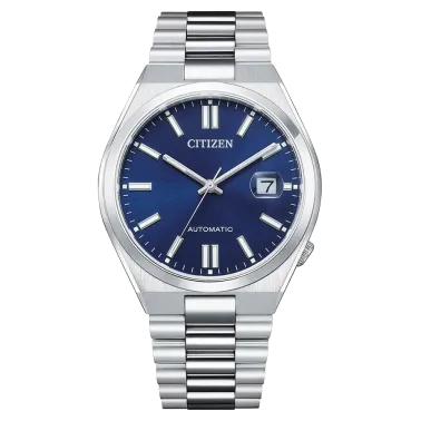 Montre Citizen Tsuyosa automatique cadran bleu bracelet acier 40 mm