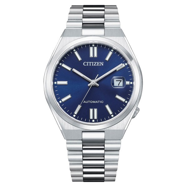 Montre Citizen Tsuyosa automatique cadran bleu bracelet acier 40 mm