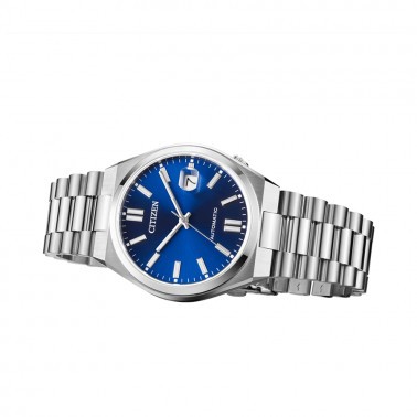Montre Citizen Tsuyosa automatique cadran bleu bracelet acier 40 mm
