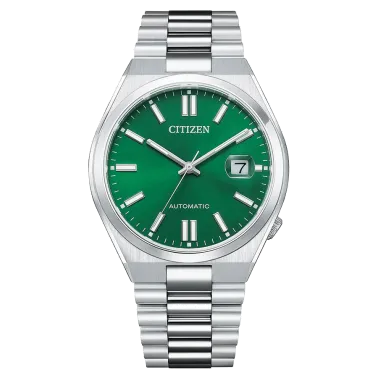Citizen Tsuyosa automatic watch green dial steel bracelet 40 mm