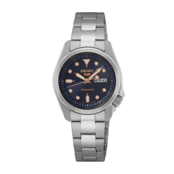 Montre Seiko 5 Sports automatique cadran bleu bracelet acier 28 mm