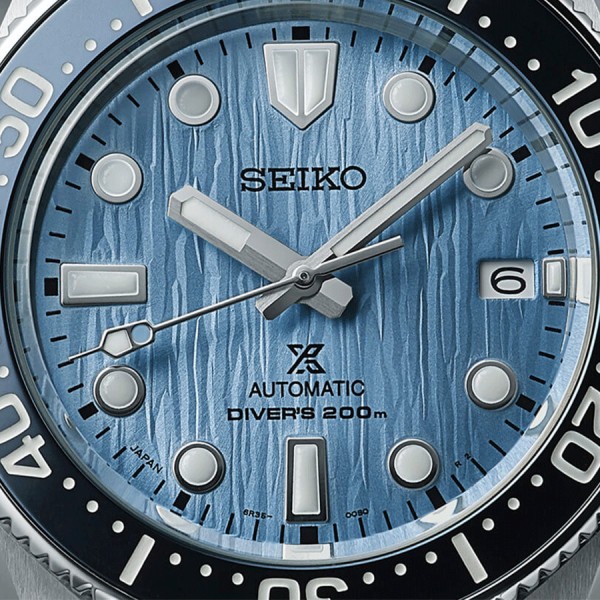 Montre Seiko Prospex Automatique Diver's 1968 Save The Ocean cadran bleu bracelet acier 42 mm