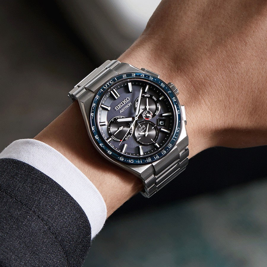 Seiko Astron GPS Solar 5X53 titanium blue dial SSH109J1 Lepage