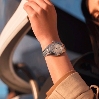 Montre Longines Spirit automatique cadran champagne bracelet acier 37 mm L3.410.4.63.6