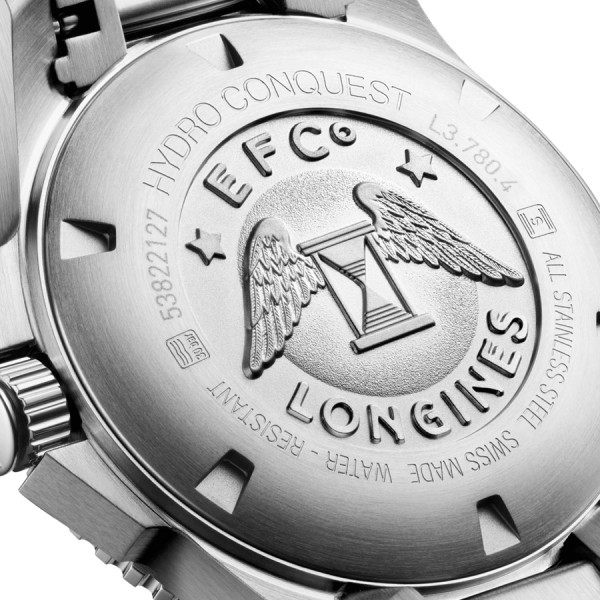 Montre Longines HydroConquest automatique cadran bleu bracelet acier 39 mm L3.780.4.96.6