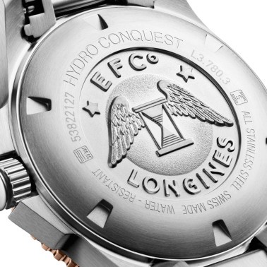 Longines HydroConquest automatic watch grey dial steel bracelet 39 mm L3.780.3.78.6