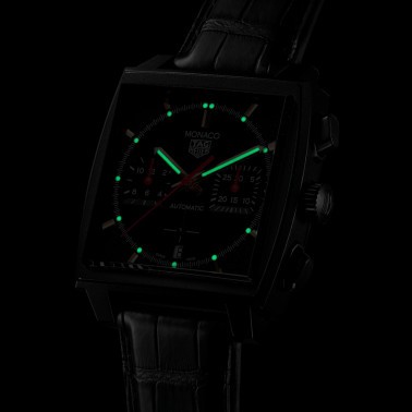 Montre TAG Heuer Monaco Titane Noir Edition Spéciale automatique cadran noir 39 mm CBL2180.FC6497
