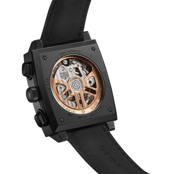 Montre TAG Heuer Monaco Titane Noir Edition Spéciale automatique cadran noir 39 mm CBL2180.FC6497