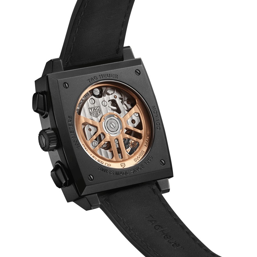 Montre TAG Heuer Monaco Titane Noir Edition Spéciale automatique cadran noir 39 mm CBL2180.FC6497