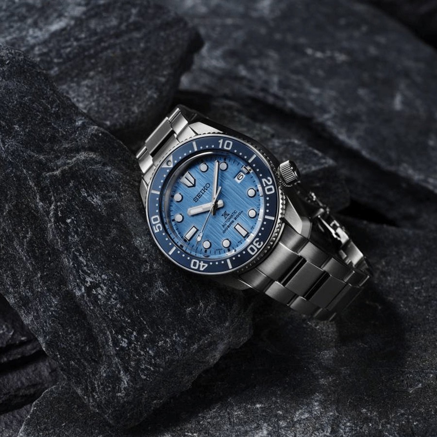Seiko Prospex Save The Ocean Diver's Automatic Blue Dial Silver Steel Strap Watch for Men - SRPD21J1