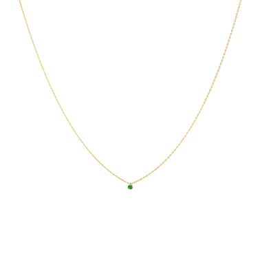 Collier La Brune et La Blonde Mini Confetti en or jaune et tsavorite 0,13 carat CL0133YGTS