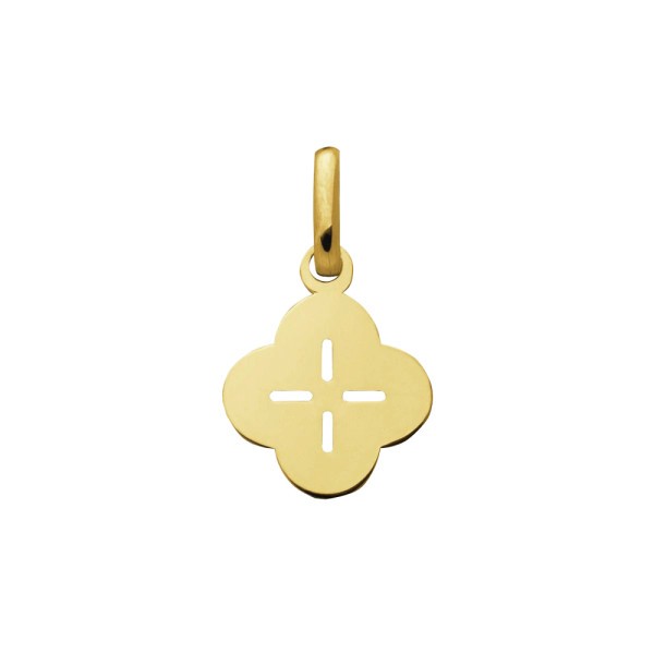 Pendentif Augis Trèfle Ajouré en or jaune