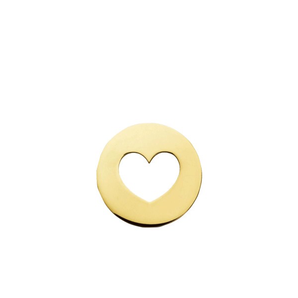Pendentif Augis Cœur Ajouré en or jaune
