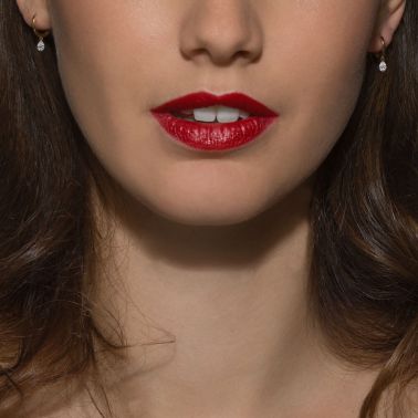 Créoles La Brune et La Blonde 360° en or jaune et 2 diamants taille poire 2 x 0,20 ct EA0090YGDI