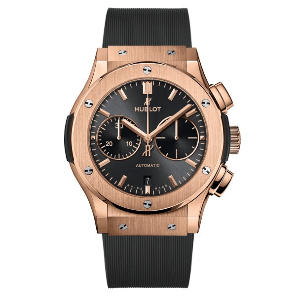 Montre Hublot Classic Fusion Racing Grey Chronograph King Gold automatique cadran gris 45 mm 521.OX.7081.RX