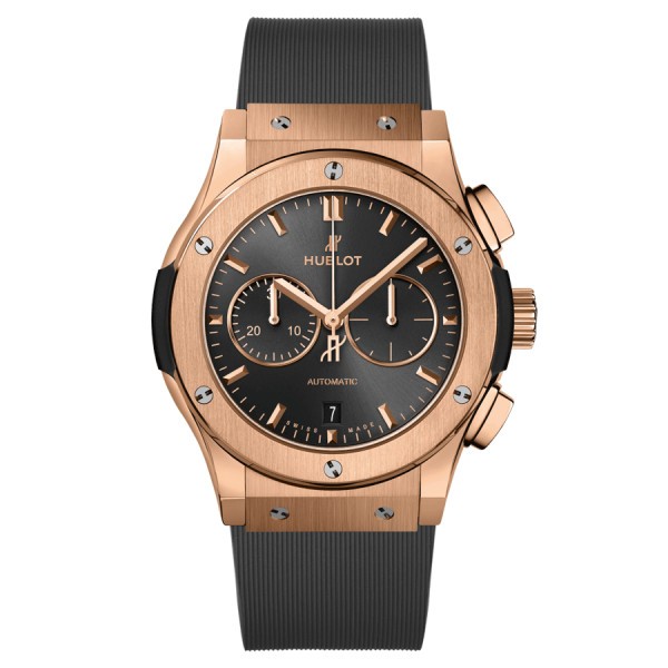 Montre Hublot Classic Fusion Racing Grey Chronograph King Gold automatique cadran gris 42 mm 541.OX.7080.RX