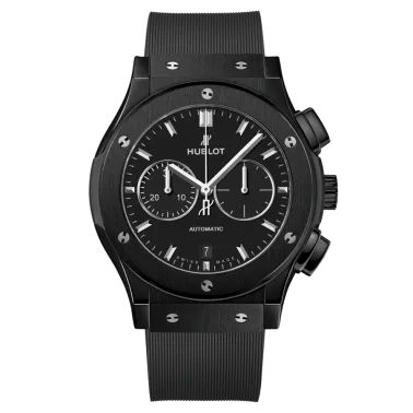 Montre Hublot Classic Fusion Chronograph Black Magic automatique cadran noir 42 mm 541.CM.1171.RX