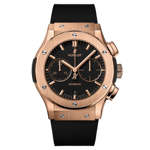 Hublot Classic Fusion Chronograph King Gold automatic watch black dial 45 mm 521.OX.1181.RX