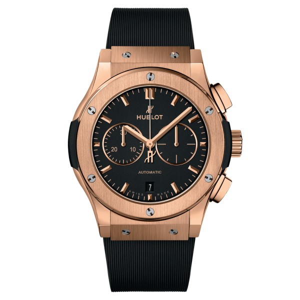 Montre Hublot Classic Fusion Chronograph King Gold automatique cadran noir 42 mm 541.OX.1181.RX