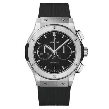 Montre Hublot Classic Fusion Chronograph Titanium automatique cadran noir 42 mm 541.NX.1171.RX