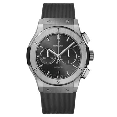 Montre Hublot Classic Fusion Racing Grey Chronograph Titanium automatique cadran gris 42 mm 541.NX.7070.RX