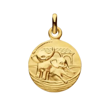 Médaille Arthus Bertrand Arche de Noé Éléphant en or jaune J10038X000