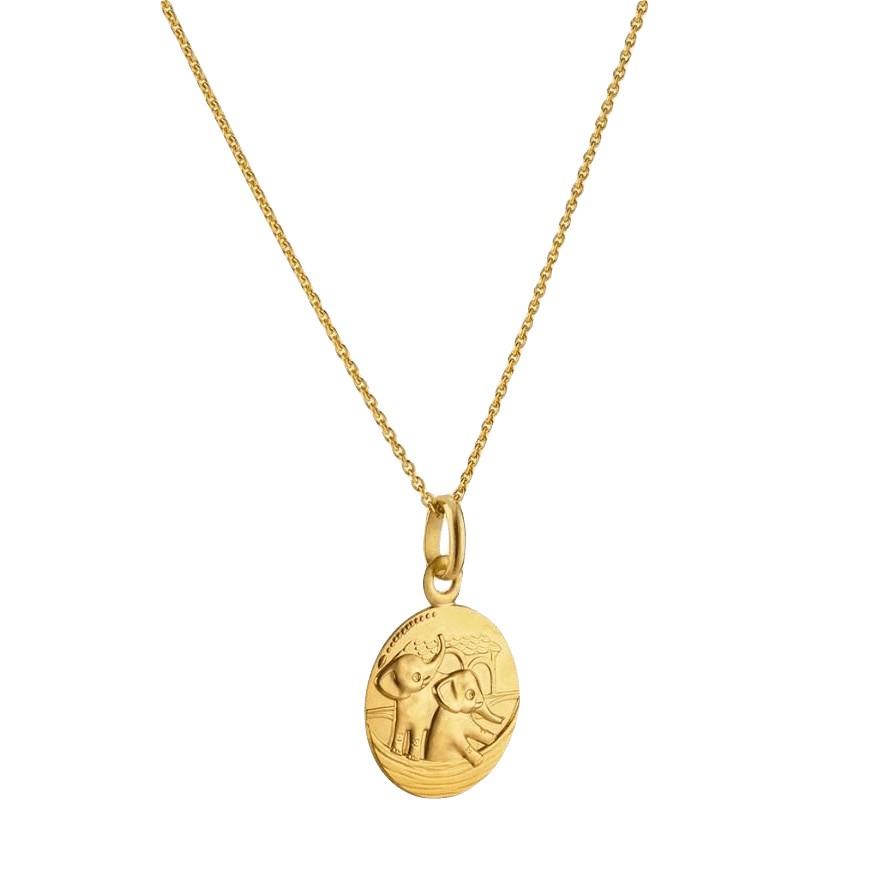 Médaille Arthus Bertrand Arche de Noé Éléphant en or jaune J10038X000