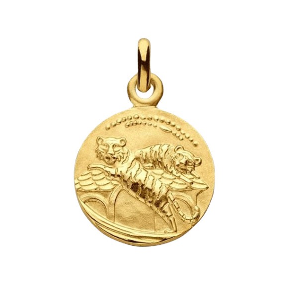 Médaille Arthus Bertrand Arche de Noé Tigre en or jaune