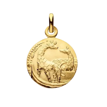 Médaille Arthus Bertrand Arche de Noé Girafe en or jaune J10039X000