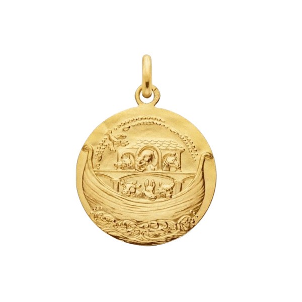 Médaille Arthus Bertrand Arche de Noé en or jaune