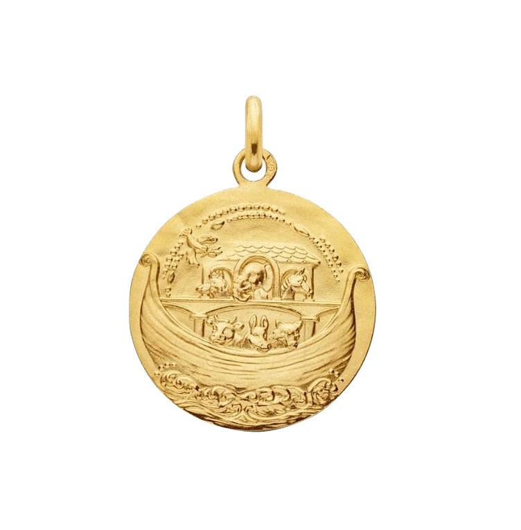 Médaille Arthus Bertrand Arche de Noé en or jaune