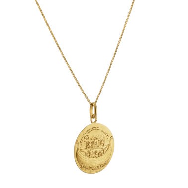 Médaille Arthus Bertrand Arche de Noé en or jaune