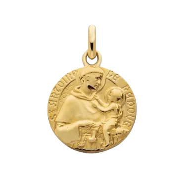 Médaille Arthus Bertrand Saint Antoine de Padoue en or jaune polie brillante J2447X0000