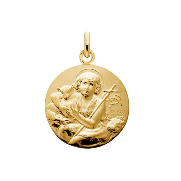 Médaille Arthus Bertrand Saint Jean Baptiste en or jaune