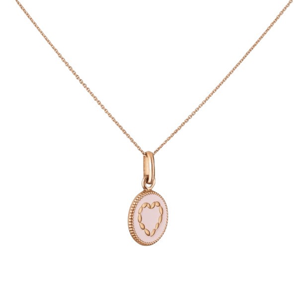Médaille Arthus Bertrand Cœur Rose en or rose R985X00000