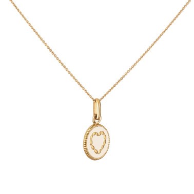 Médaille Arthus Bertrand Cœur Ivoire en or jaune J9839X0000