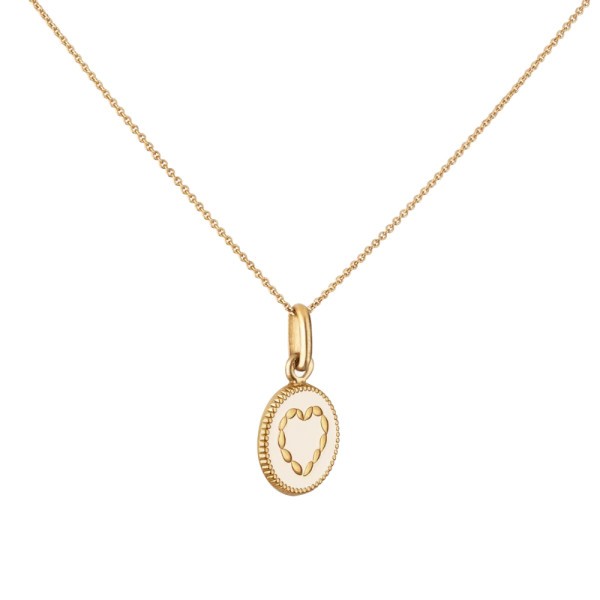 Médaille Arthus Bertrand Cœur Ivoire en or jaune