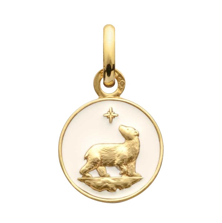 Arthus Bertrand Bear Medal in yellow gold - Lepage