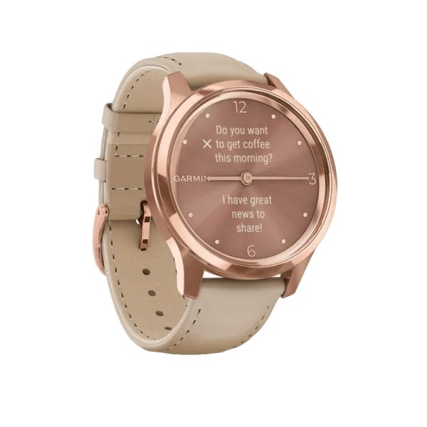 Montre connectée Femme Garmin Vivomove Luxe 010-02241-02 - Bracelet Cuir  Noir sur Bijourama, référence des bijoux Femme en ligne