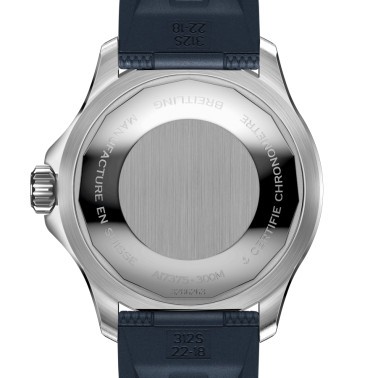 Montre Breitling Superocean automatique cadran bleu bracelet caoutchouc bleu 42 mm A17375E71C1S1
