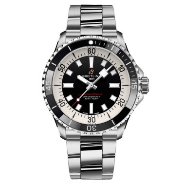 Montre Breitling Superocean automatique cadran noir bracelet acier 42 mm