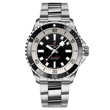 Montre Breitling Superocean automatique cadran noir bracelet acier 42 mm