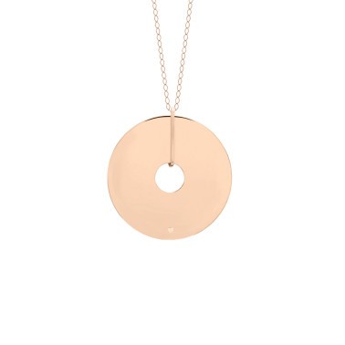 Collier Ginette NY Donut Jumbo en or rose  DON1