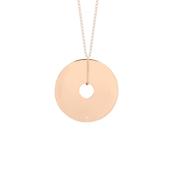 Collier Ginette NY Donut Jumbo en or rose  DON1