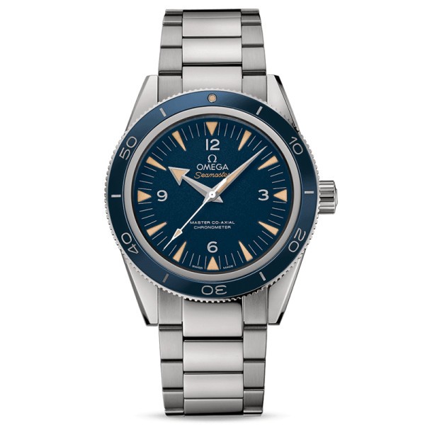 Montre Omega Seamaster 300 automatique Co-Axial cadran bleu bracelet titane 41 mm - SOLDAT PL